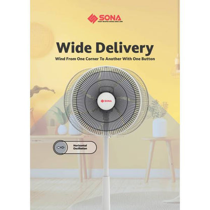 SONA SFS 9022DC Remote DC Slide Fan 14”