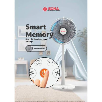 SONA SFS 9022DC Remote DC Slide Fan 14”