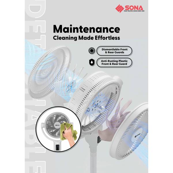 SONA SFS 9068DC DC Dual Bladed High Velocity Fan