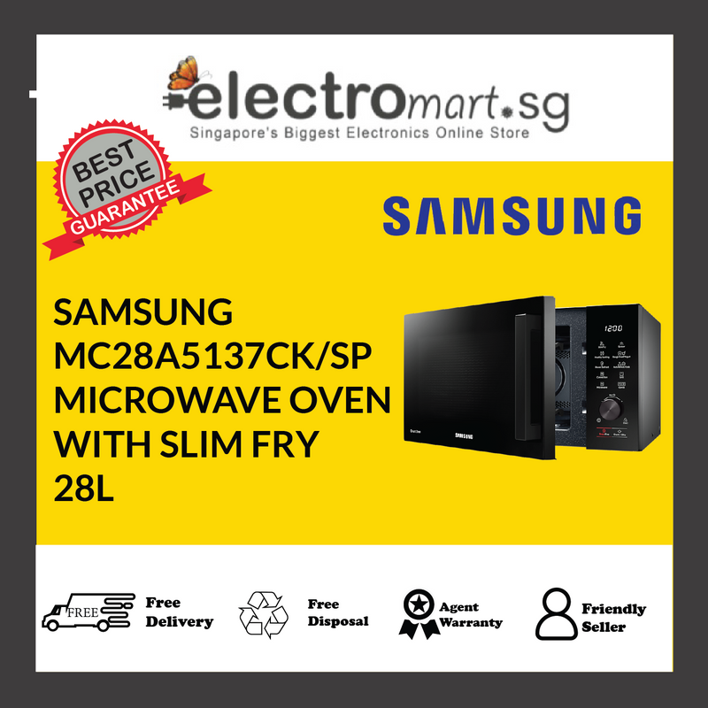 SAMSUNG MC28A5137CK/SP MICROWAVE OVEN WITH SLIM FRY 28L