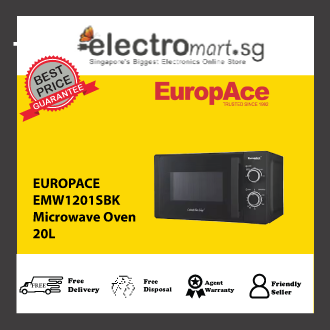 EUROPACE EMW1201SBK 20L Microwave Oven