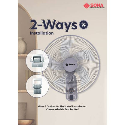 SONA SFW 9518DC Remote DC Wall Fan 16”