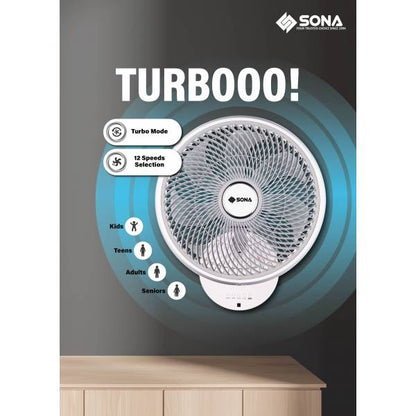 SONA SFW 9519DC Remote DC Wall Fan
