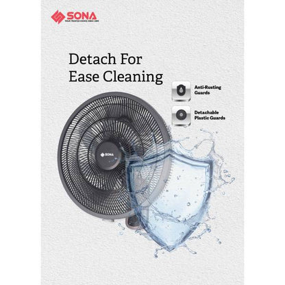 SONA SFW 9586DC Remote DC Wall Fan 18”