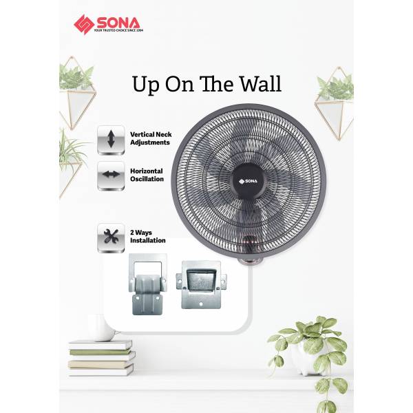 SONA SFW 9586DC Remote DC Wall Fan 18”