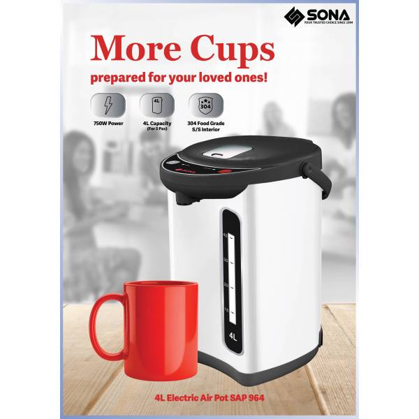 SONA SAP 964 Electric Air Pot 4L