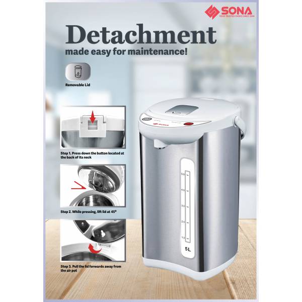 SONA SAP 965 Electric Air Pot 5L