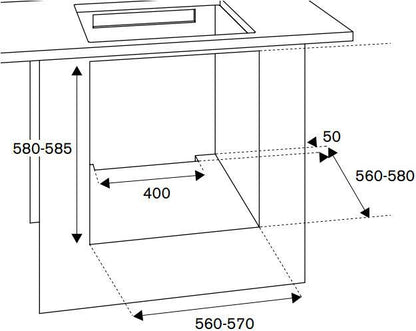 Bertazzoni F609HEREKTAX 76L Built-In Electric Single Oven - Ivory / Chrome