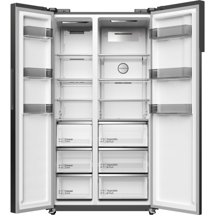 HITACHI HRSN9552DGBSG Side By Side Fridge 525L