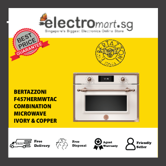 Bertazzoni F457HERMWTAC Combi Microwave Heritage  Ivory / Copper