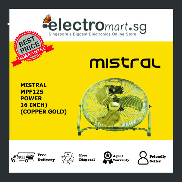 Mistral MPF12S 12" Power Fan - Copper Gold