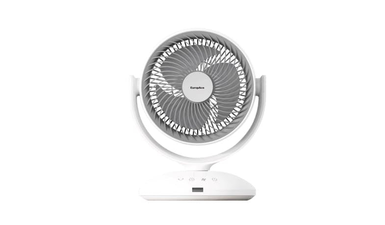 EuropAce EDF3731DWH 7-Inch Desk Fan with Digital Control - White