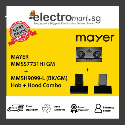 Mayer MSS7731HI GM + MMSH9099-L (BK/GM) + Hood Combo