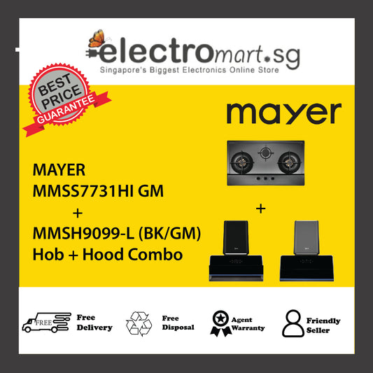 Mayer MSS7731HI GM + MMSH9099-L (BK/GM) + Hood Combo