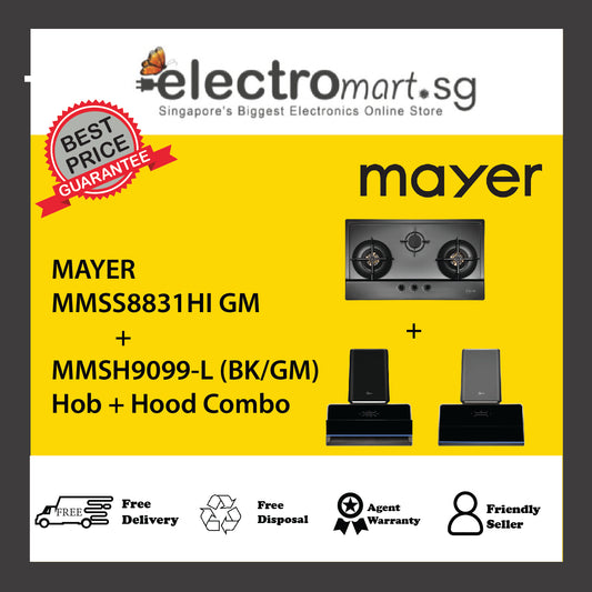 Mayer MMSS8831HI GM + MMSH9099-L (BK/GM) + Hood Combo