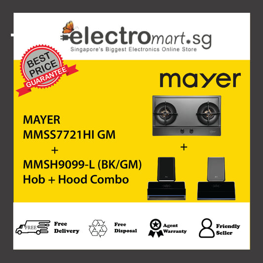 Mayer MMSS7721HI GM + MMSH9099-L (BK/GM) + Hood Combo