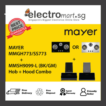 Mayer MMGH773/SS773 + MMSH9099-L (BK/GM) + Hood Combo