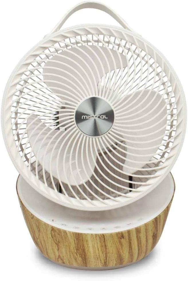 Mistral MHV1010DR High Velocity Fan With Remote Control, 9",Beige