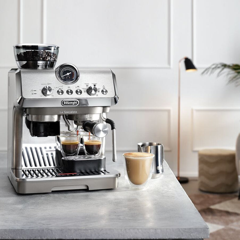 De'Longhi EC9255.M Espresso Machine with Cold Brew, Manual Milk Frother, Barista Kit for Latte, Cappuccino, Built-in Grinder