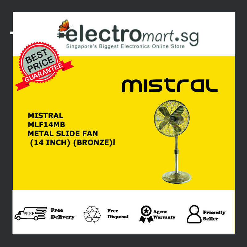 Mistral MLF14MB 14" Metal Slide Fan