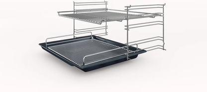 BOSCH HHF113BR0B Stainless Steel Single Electric Oven with A Energy Efficiency, 66 Litre Capacity