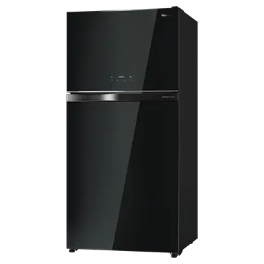 TOSHIBA GR-RT735WE-PGX(XK)  Top Mount Freezer Fridge, 548L - Black Glass