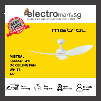 MISTRAL Space46-WH CEILING FAN-46", 69W, WHITE