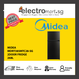 MIDEA MDRT385MTC28-SG 268L 2-DOOR FRIDGE