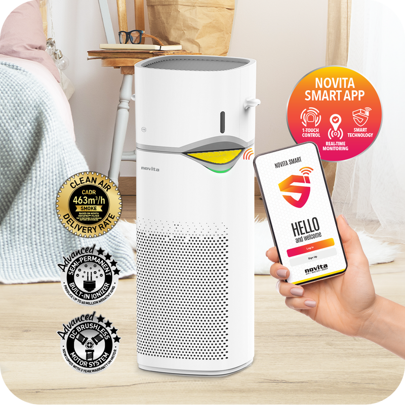 NOVITA A2+H Air Purifier + Humidifier