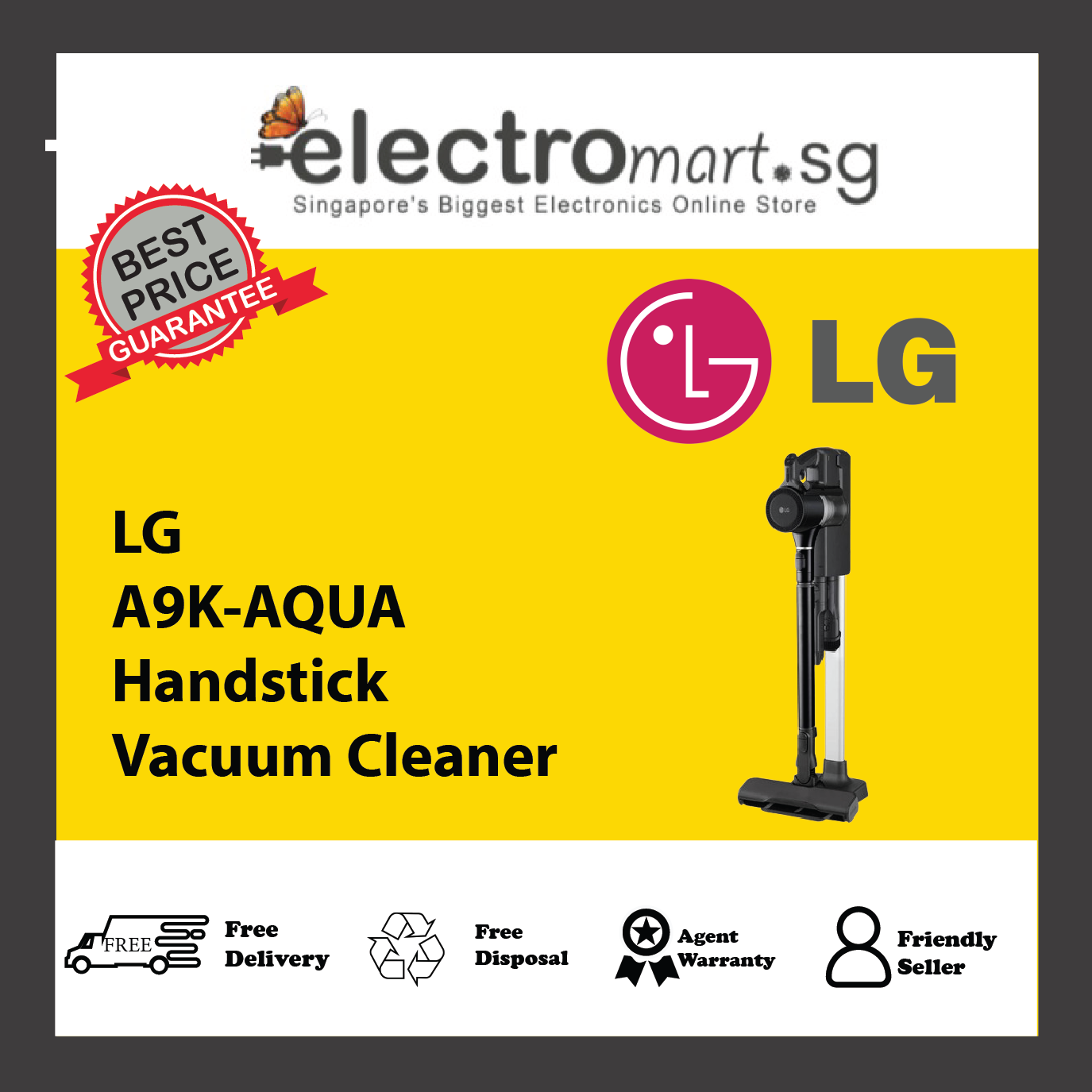 LG A9K-AQUA Handstick Vacuum Cleaner
