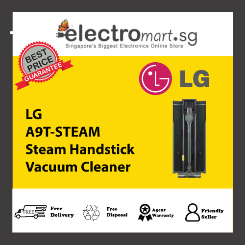 LG A9T-STEAM CordZero™ Handstick Vacuum with All-in-One Tower™