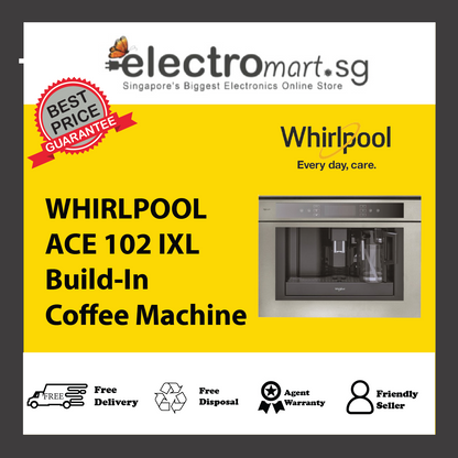WHIRLPOOL ACE 102 IXL Fully Automatic Built‑In Coffee Machine