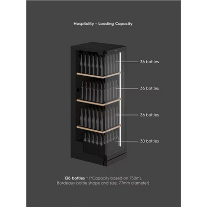VINTEC VWS175FAB-X 169-Bottle Single Zone Wine Cabinet