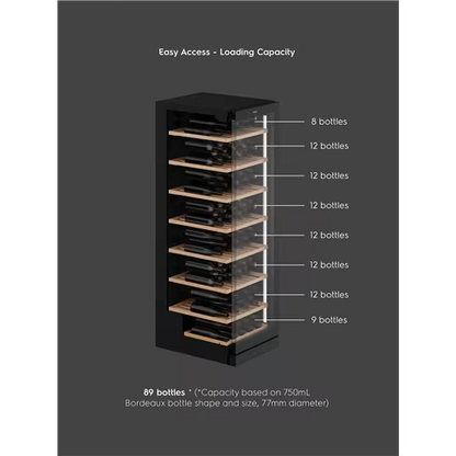 VINTEC VWS175FAB-X 169-Bottle Single Zone Wine Cabinet