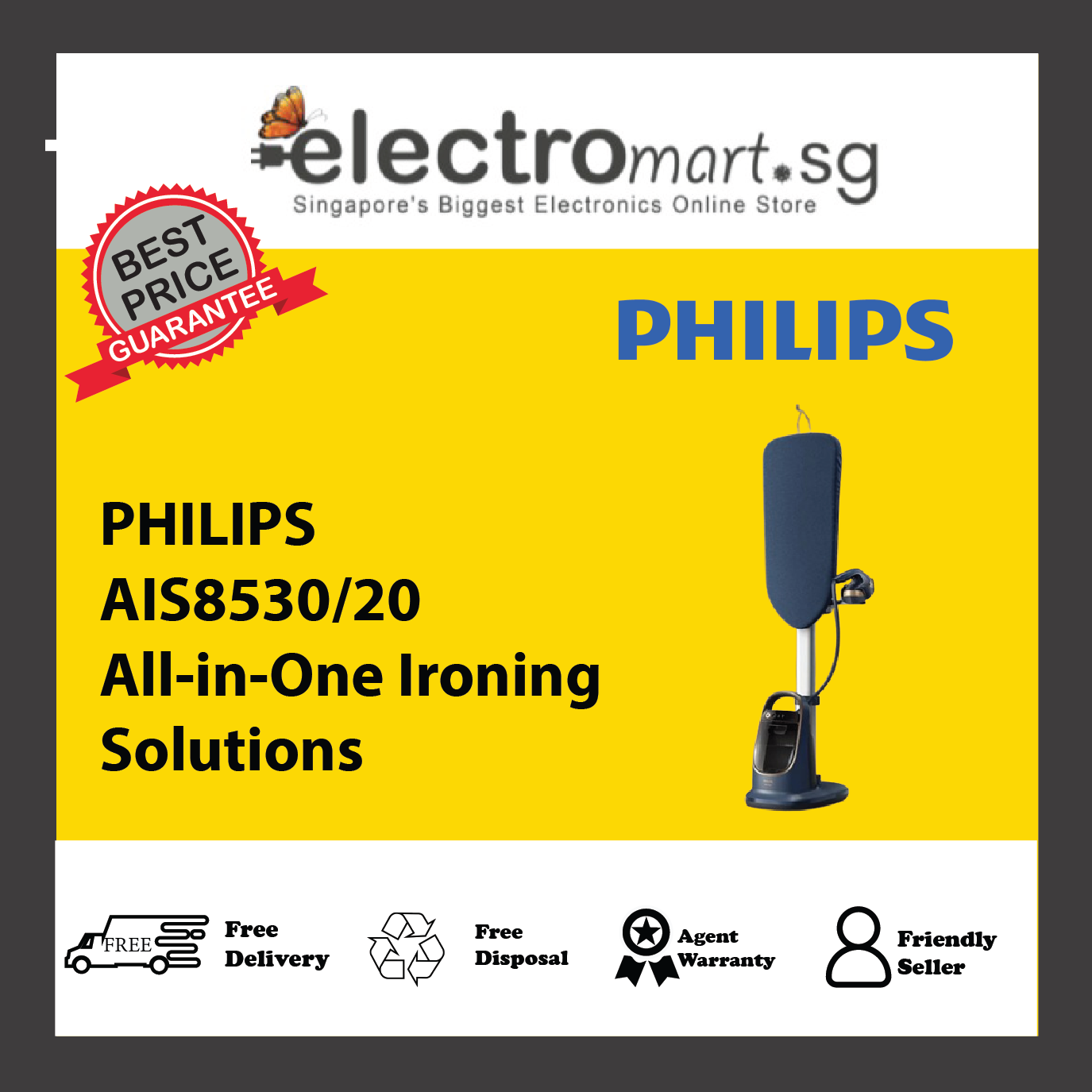 PHILIPS AIS8530/20 All-in-One Ironing Solutions