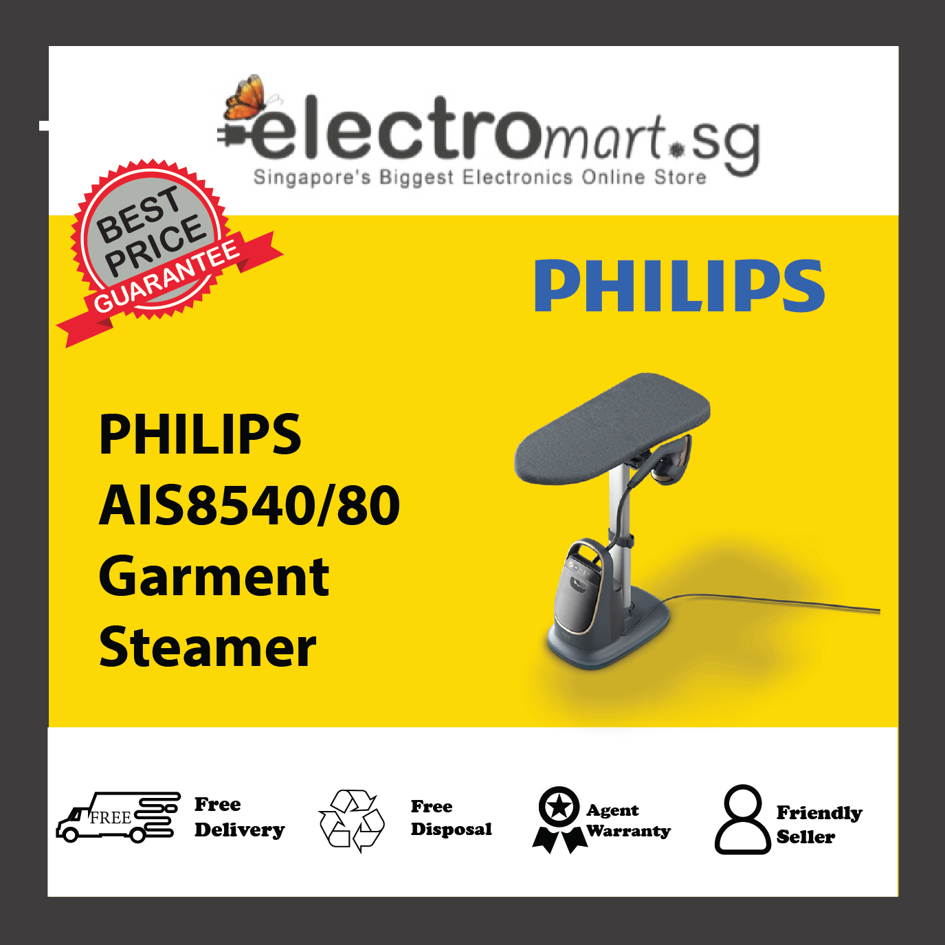 PHILIPS AIS8540/80 Garment Steamer