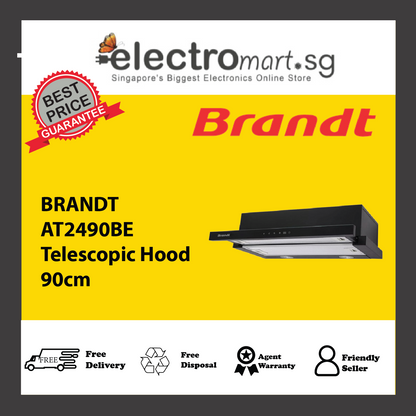 BRANDT AT2490BE Telescopic Hood 90cm