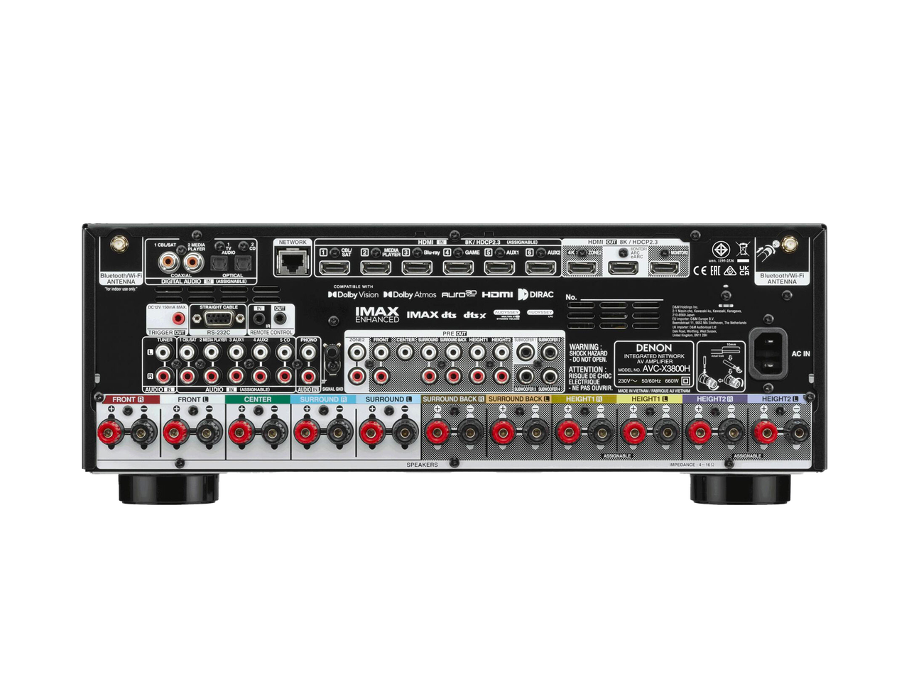 DENON AVC-X3800H 9.4Ch 8K Atmos Network AV Receiver