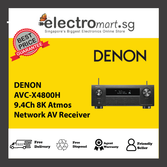 DENON AVC-X4800H 9.4Ch 8K Atmos Network AV Receiver
