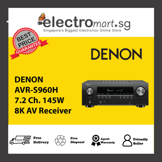 DENON AVR-S960H 7.2 Ch. 145W 8K AV Receiver
