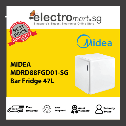 MIDEA MDRD88FGD01-SG Bar Fridge 47L