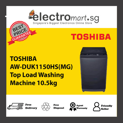 TOSHIBA AW-DUK1150HS(MG) Top Load Washing  Machine 10.5 kg