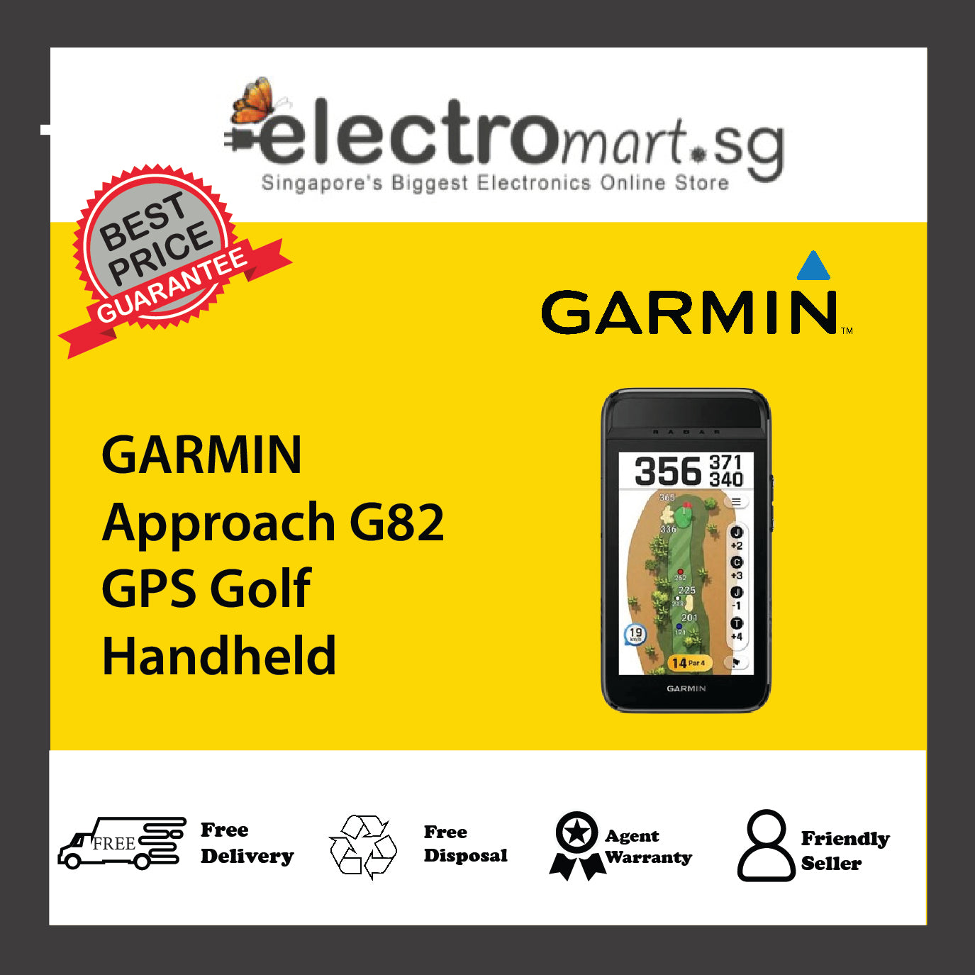 GARMIN Approach G82 GPS Golf Handheld