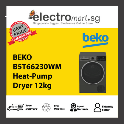 BEKO B5T66230WM Heat-Pump Dryer 12kg