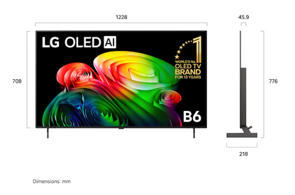 LG OLED55B6PSA OLED AI B6 4K Smart TV 55inch