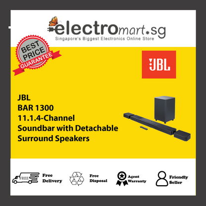 JBL BAR 1300 11.1.4-Channel Soundbar with Detachable Surround Speakers