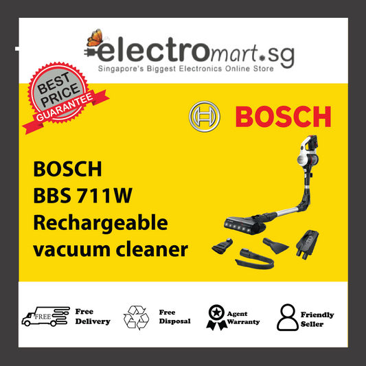BOSCH BBS 711W Rechargeable vacuum cleaner Unlimited 7 White
