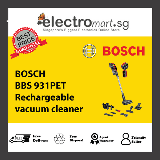 BOSCH BBS 931PET Rechargeable vacuum cleaner
