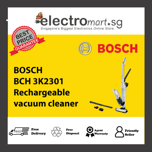 BOSCH BCH 3K2301 Series 4 Rechargeable vacuum cleaner Flexxo Gen2 23Vmax Silver