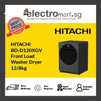Hitachi BD-D120XGV Front Load Washer Dryer 12KG/8KG